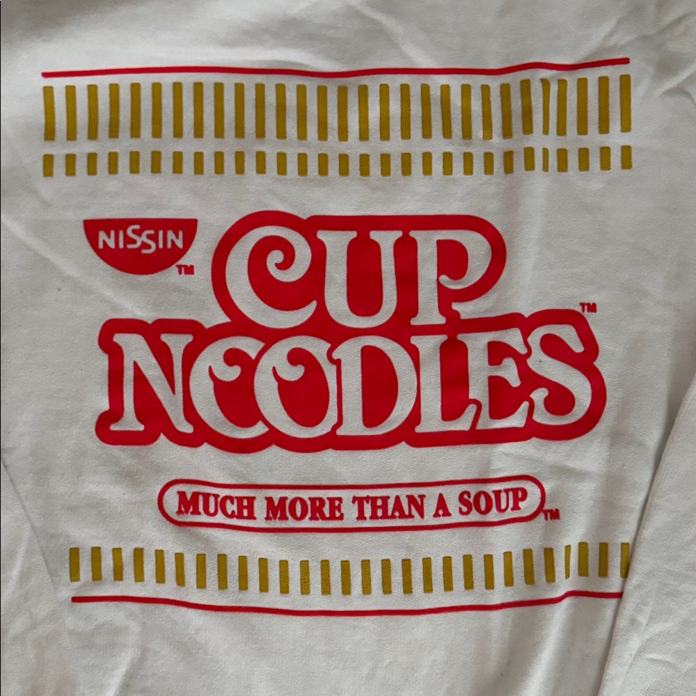 ISSI White Cup Noodles Graphic Sweatshirts brand new - Picture 3 of 4